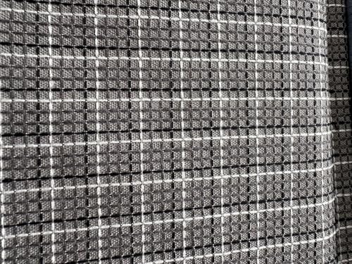 OctoRose Linen-Checked-Grey, 1 Yard (36x59inch) Upholstery Sewing Fabrics for Sofa, Futon, Box Cushion, Daybed Mattress, Bench, Ottoman Cut by The Yard (Linen-Checked-Grey, 1 Yard) - color: Linen-checked-grey