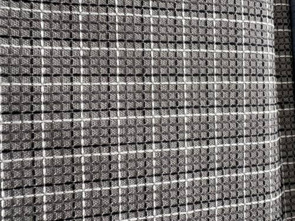 OctoRose Linen-Checked-Grey, 1 Yard (36x59inch) Upholstery Sewing Fabrics for Sofa, Futon, Box Cushion, Daybed Mattress, Bench, Ottoman Cut by The Yard (Linen-Checked-Grey, 1 Yard) - color: Linen-checked-grey
