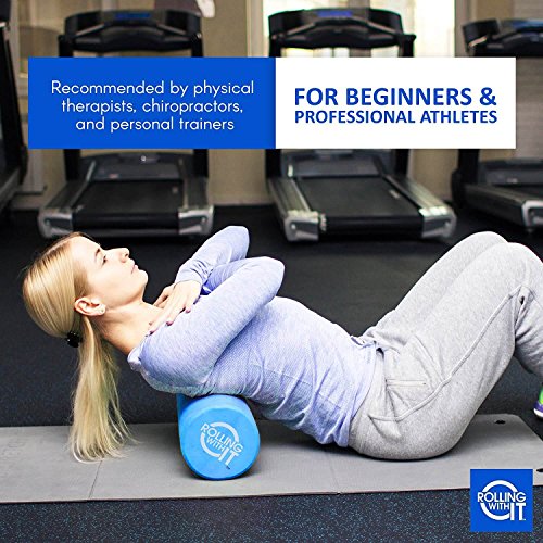 Rolling With It High Density Foam Roller for Physical Therapy - size: 13 x 6 Inch