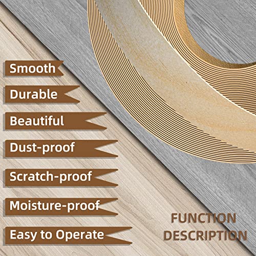 GSCIT Club Birch Edge Banding, 1/2 inch x 500ft roll Wood Veneer Edge Banding Preglued Flexible, Veneers Tape Cabinet Plywood - color: Birch, size: 1/2"x 500ft
