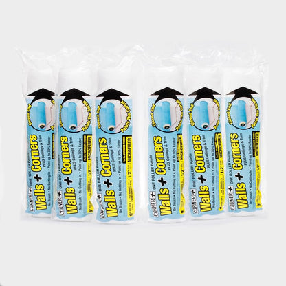 Paint Roller Cover, Microfiber, 9 x 1/2-In. Nap 6-Pack - size: 6 Pack