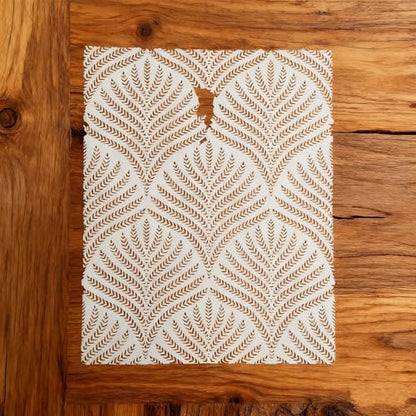TIAMECH A4 Reusable Ear of Wheat Texture Stencil for Painting - style: Wheat