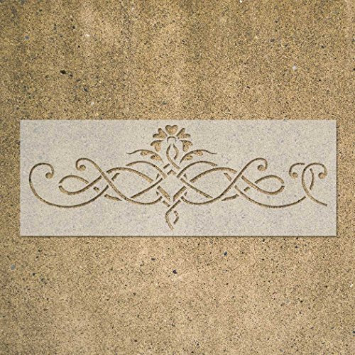 Wall Border Elegant Classic Stencil Pattern 097 Reusable Template for DIY Wall Decor