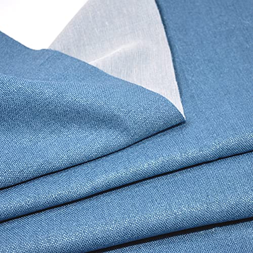 11OZ Polyester Blend Upholstery Sewing Fabric by The Yard Width 57 Inches Teal Blue - color: Teal Blue, size: 1 yard