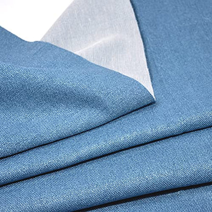 11OZ Polyester Blend Upholstery Sewing Fabric by The Yard Width 57 Inches Teal Blue - color: Teal Blue, size: 1 yard