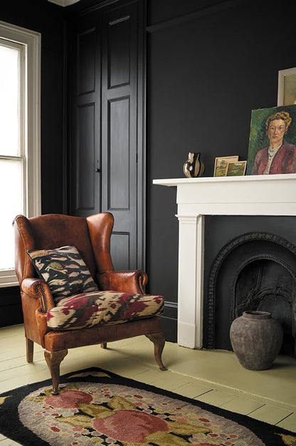 Annie Sloan Wall Paint (Athenian Black, 4 Fl Oz Tester) - color: Athenian Black, size: 4 Fl Oz (Pack of 1)
