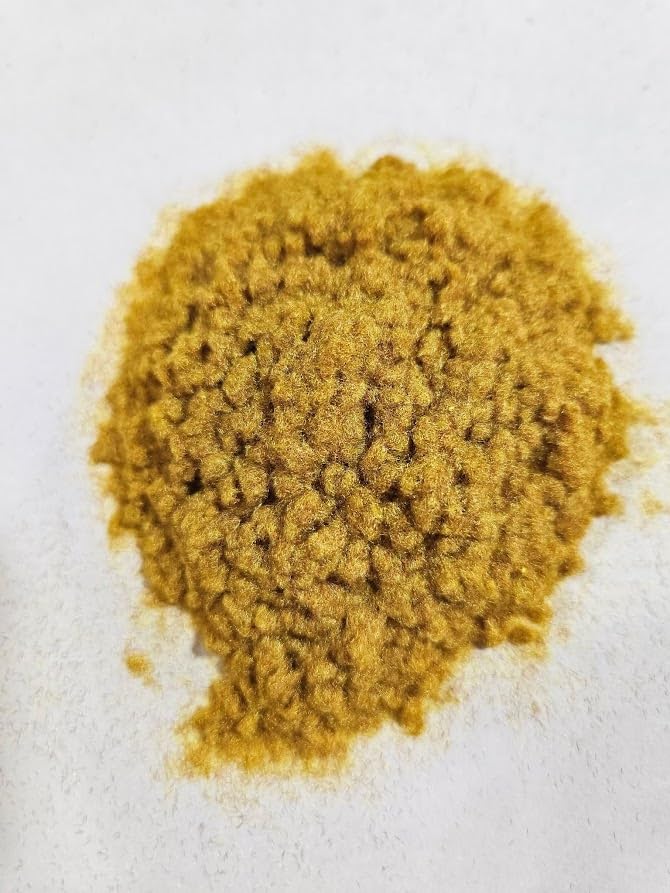 Fowl Flocker Flocking Kit 1oz Flock (Gold) with 2 Ounce Color Matched Acrylic Paint/Adhesive and Applicator - color: Gold