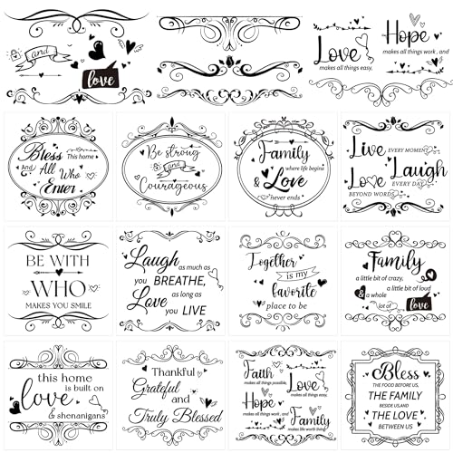 12 Pcs Stickers Rub-On Transfers for Furniture & Crafts, 6 x 6 Inch - style: Vintage