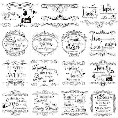 12 Pcs Stickers Rub-On Transfers for Furniture & Crafts, 6 x 6 Inch - style: Vintage