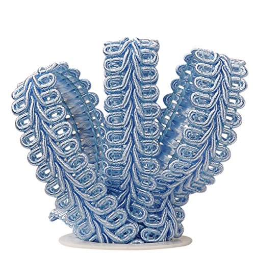 Paper Mart Light Blue Polyester Gimp Braid Trim 5/8" x 10 Yards - Wedding Occasion - color: Light Blue, size: 5/8" x 10 Yd