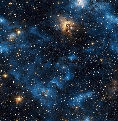 Laatse Dark Starry Sky Wallpaper Peel and Stick 17.5"x 393",Black/Blue - color: Black/Blue, size: 17.5" x 393"