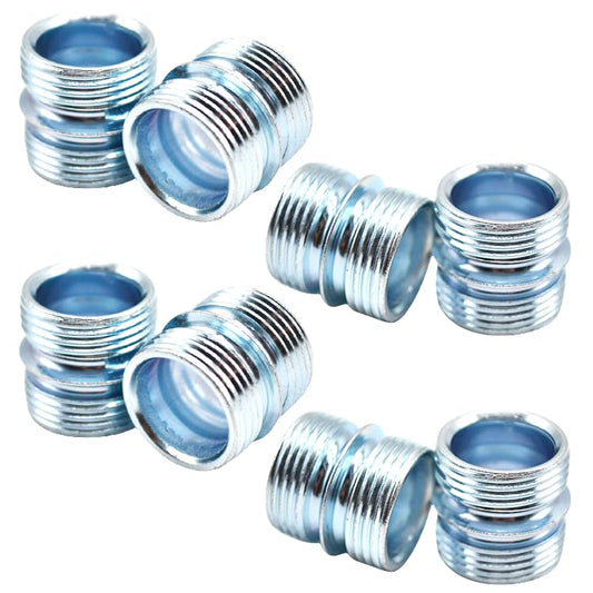 8 Pack Wire Shelving Post Coupler Connector for 1 Inch 25.4mm Diameter Storage Shelves Metal Rack Pole with 0.047" 1.2mm Thickness Coarse Thread, Shelf Unit Post Extension Kit Connection Nuts - style: Post Connector 8 Pack