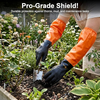 Gastody™ - Chemical Resistant Gloves, Reusable,Heavy Duty Safety Work Gloves,Resist Acid,Oil,Alkali - S-M-L-XL-XXL Size - size: Medium, style: Extra-long 27.5"