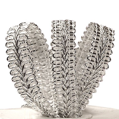 5/8" X 10 Yards Silver Metallic Gimp Braid Trim - color: Silver, size: 5/8" x 10 Yd