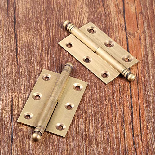 dophee 2pcs Vintage Industrial Style Folding Butt Hinges with Screws