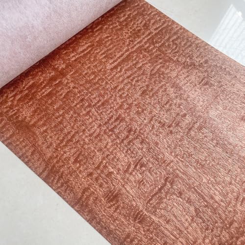 Natural Wood Veneer, Thin Wood Sheets, Refurbished of Furniture/Guitar/Speaker/Automotive Interior, Handmade DIY (Sapele R) - color: Sapele R / 9″ x 90″