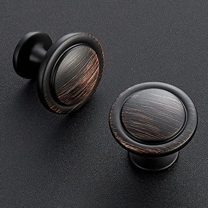Ravinte Oil Rubbed Bronze Round Cabinet Knobs,Zinc Pulls,1-1/4 Inch,30 Pack - color: Oil Rubbed Bronze