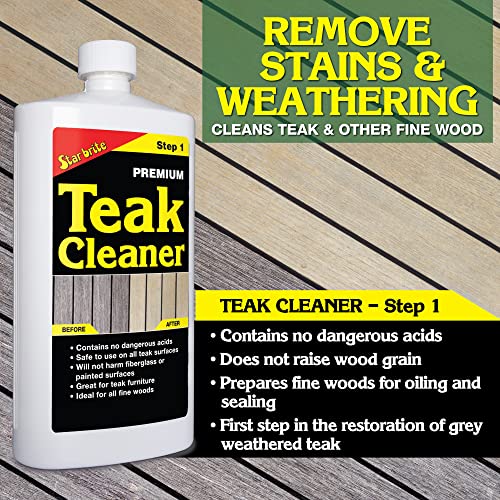 STAR BRITE Premium Outdoor Teak Cleaner - style: 128 oz