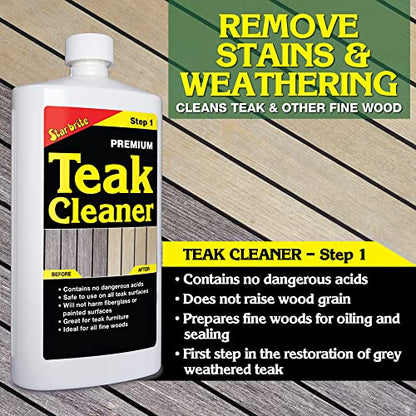 STAR BRITE Premium Outdoor Teak Cleaner - style: 128 oz