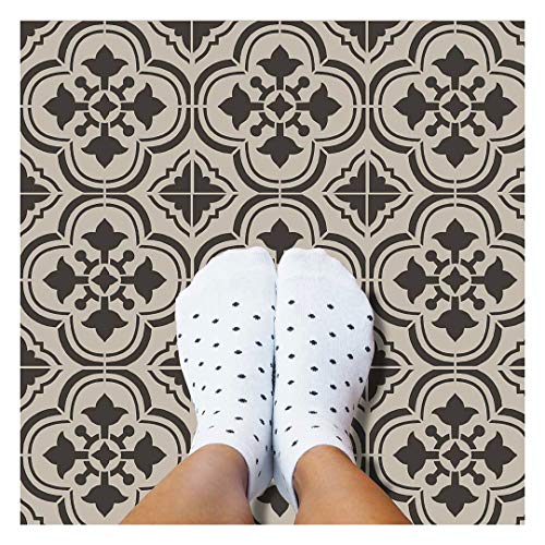 Santa Ana Tile Stencil - Cement Tile Stencils - DIY Portuguese Tiles - Reusable Stencils for Home Decor (Extra Large 16"x16") - size: Extra Large (16"x16")