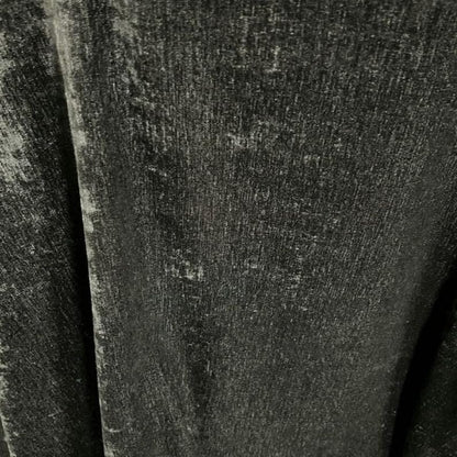 Black Chenille Soft Velvet Fabric, 118 Inch. in Width, Ideal Material for Upholstery Coaches and Chairs, Drapery, Pillows, Slipcovers, Tablecloths, Sewing, Arts & Crafts Etc - Sample/Swatch - color: Black, size: Sample 3x3 Inch