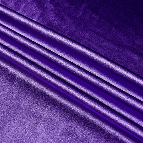 Royal Velvet Purple, Fabric by the Yard - color: Purple