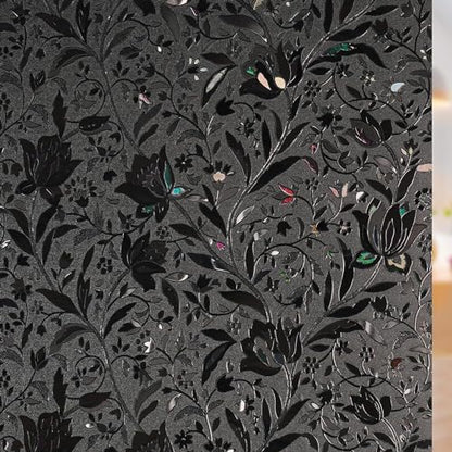 rabbitgoo Total Blackout Window Film, Black Privacy Cling, 17.5" x 78.7" - color: Black, size: 17.5" x 78.7"