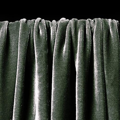 Ice Fabrics Stretch Velvet Fabric by The Yard - 60" Wide Soft Stretchy Fabric for Sewing Clothes, Apparel, Costume, Crafts - 90% Polyester 10% Spandex - Charcoal - 1 Yard - color: Charcoal, size: 1 Yard