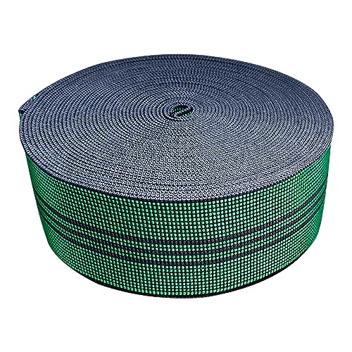 40ft Sofa Elastic Webbing Elasbelt Stretch Latex Band Furniture Repair DIY Upholstery Modification Elasbelt Chair Couch Material Replacement (Green 5cm 10m) - color: Green 5cm 10m