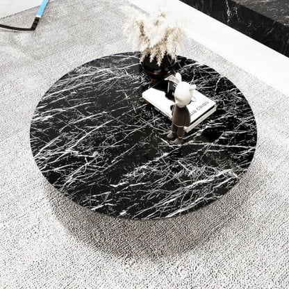 Black Glossy Marble Contact Paper 15.7"X118.1" Peel and Stick Wallpaper - color: Black, size: 15.7" x 118"
