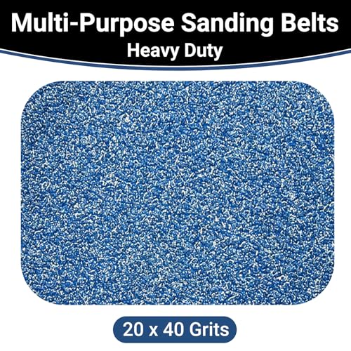 3x21 Inch Sanding Belts 20 Pcs 40 Grits Heavy Duty Belt Sander Zirconia Belt Sander Paper for Wood, Metal, Stainless Steel, Automotive, and Furniture - style: 40 Grits-20 PCS