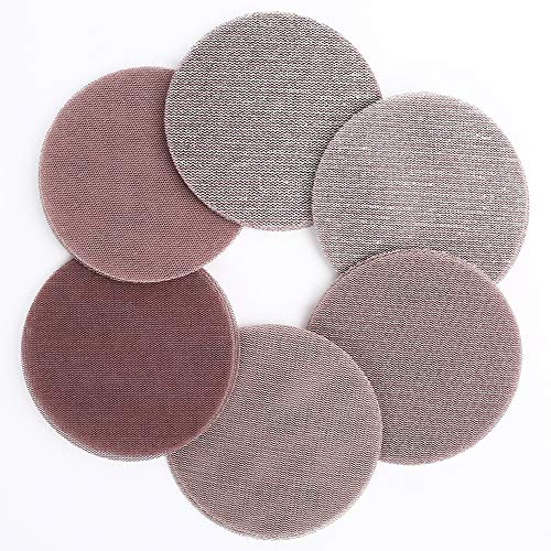 LotFancy 5 Inch Mesh Abrasive Sanding Discs, 30PCS 80 100 120 180 240 320 Grit Dust Free Sandpaper Assortment for Car, Woodworking - Hook and Loop Random Orbital Sander Round Sand Paper - style: Pack of 30