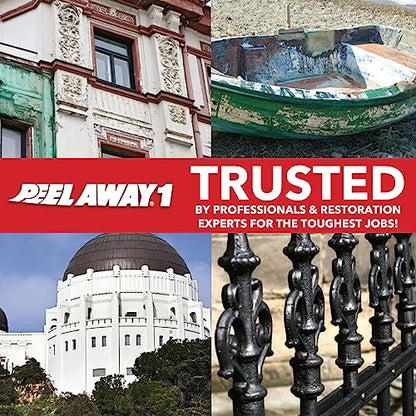 Peel Away 1 Paint Remover - HEAVY DUTY - Removes Up to 30 Layers of Lead, Oil, & Alkyd-Based Paints & Coatings - The Older the Paint the Better - Complete Paint Removal System Under the Lid - 5 Gallon