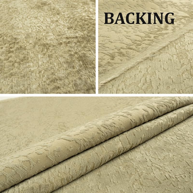 Foamma Francesca Chenille Jacquard Ikat Pattern Upholstery Fabric by The Yard - 55" Wide Soft Fabric Ideal for Accent Chairs, Throw Pillows, and Statement Upholstery - Lichen, 6 Yards - color: Lichen, size: 6 Yards