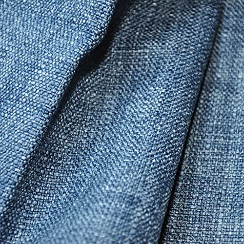 Yutong Fabric by The Yard and 9OZ-100% Polyester Upholstery Sewing Fabrics-Solid Navy Pattern - color: Navy, size: 1 Yard