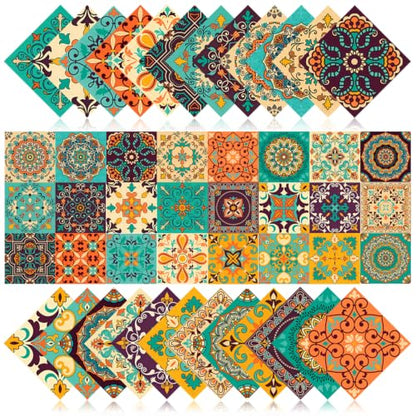 24 PCS Peel and Stick PVC Tile Stickers Waterproof Removable - color: Style B, size: 4 x 4 Inch
