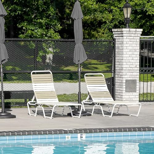 LukLoy 2" Wide 60ft Long Vinyl Straps for Patio Chairs Repairs, Driftwood - color: Driftwood, size: 60 Ft strap + 60 rivets