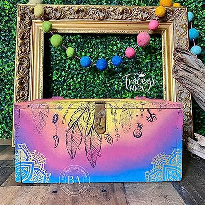 Dixie Belle Belles & Whistles Transfer | Boho Soul | 24.8” x 38.8” Sheet | Rub On Decorative Transfer for Crafts, Furniture, DIY | Crafting Design Transfer - size: Boho Soul