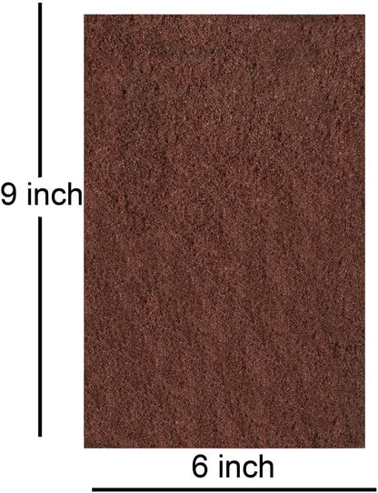 Premium 10 Pack 6" x 9" General Purpose Scuff Pads - Scuffing, Scouring, Sanding, Paint Primer Prep Adhesion Scratch - Surface Preparation Automotive Car Auto Body Woodworking Wood (Brown) - color: Brown